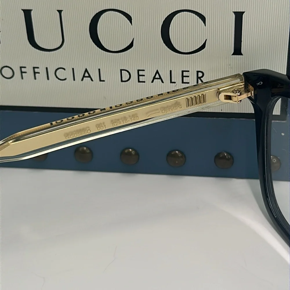Gucci Seasonal Icon GG0566ON Eyeglasses 001 - Crystal